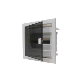 Boîte à Fusibles Encastrée Kopp 12 Pôles avec Porte Plastique Gris/Noir