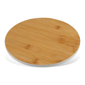 Planche à Découper Ronde en Bambou Fackelmann - Idéale pour Cuisine et Apéro