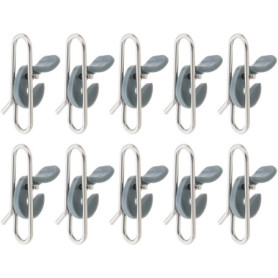 eMagTech 50 Clips d'Appât en Acier Inoxydable pour Pêche en Mer et Eau Douce
