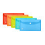 Oxford Lot de 5 Porte-documents Colorés en Plastique Transparent