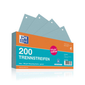 Intercalaires en Carton Bleu - Lot de 200 Perforés pour Documents