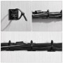 Pack de 100 Attaches Câbles Auto-Adhésives Noires - Supports Universels pour Gestion de Câbles