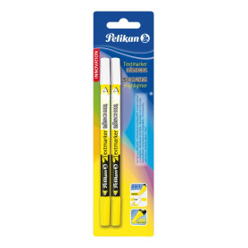Surligneur et Effaceur Pelikan 2 en 1 Jaune - Lot de 2