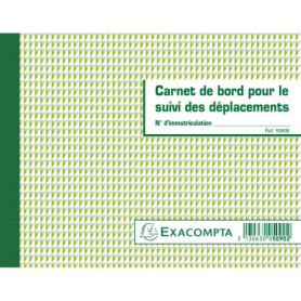 Carnets de Bord Exacompta - Paquet de 5 pour Suivi des Déplacements