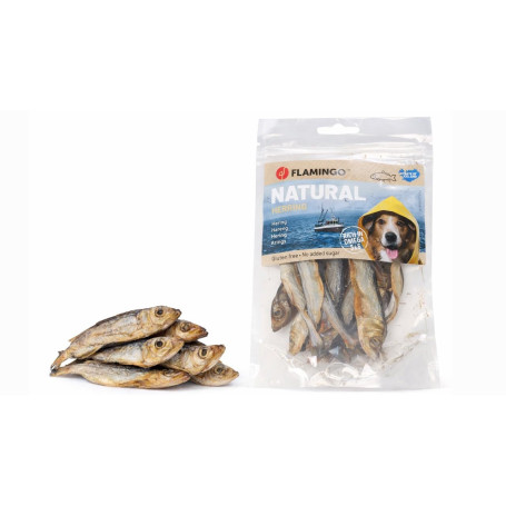 Friandises Nature au Hareng pour Chien - 60 g - Riche en Oméga 3 & 6