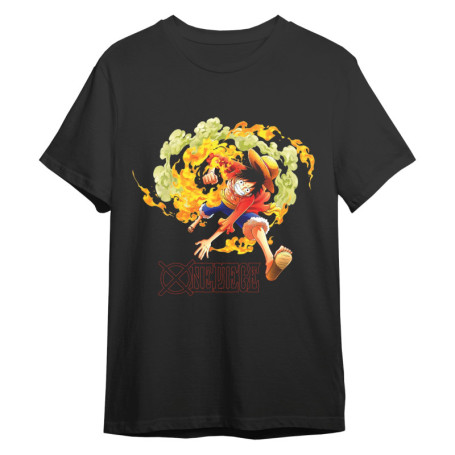 T-shirt One Piece Monkey D. Luffy - Comic Studio - Unisexe Noir