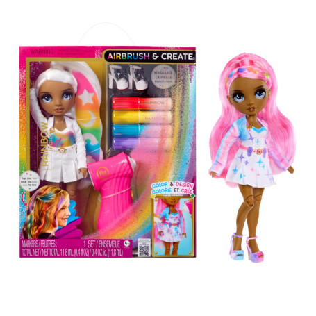 Poupée Mannequin DIY Rainbow High avec Kit Airbrush Créatif