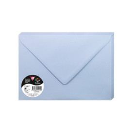 Paquet de 20 Grandes Enveloppes Bleu Lavande C5 - Clairefontaine