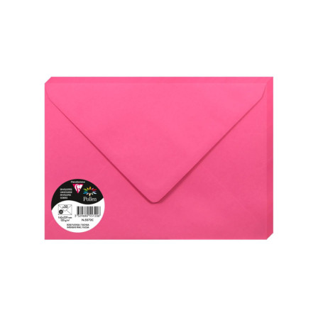 Paquet de 20 Grandes Enveloppes Rose Fuchsia C5 - Clairefontaine