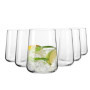Ensemble de 6 Verres à Eau Krosno - Collection Infinity, 490 ml
