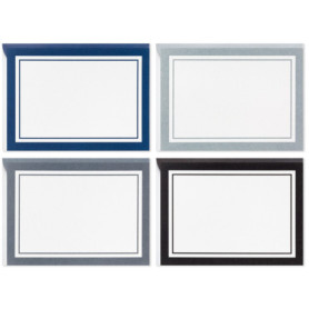 Hallmark Ensemble de 40 Cartes Vides avec Organisateur à Rayures Noires et Blanches