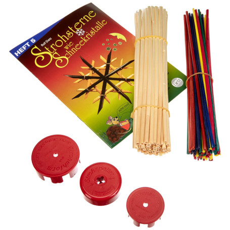 Kit complet de paille étoile GLOREX pour créations manuelles