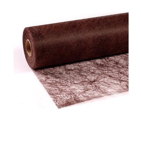 Chemin de Table Marron Chocolat Sizoflor® - 25 m x 30 cm pour Mariage et Noël