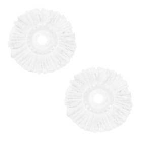 Lot de 2 Têtes de Recharge Microfibre pour Balai Rotatif BLACK+DECKER