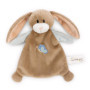 Doudou Lapin Lopino en Peluche pour Bébé - 20 x 17 cm, Marron