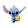 Peluche Disney Stitch avec Hamburger - 25 cm, idéale dès la naissance