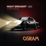 Osram NIGHT BREAKER LED Vintage H4 avec Adaptateur R2 - Éclairage Blanc Chaud
