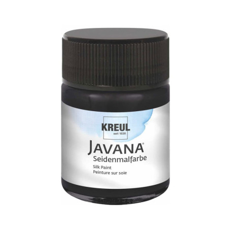 Peinture sur Soie KREUL Javana Noir Couvrant 50 ml - Création Décorative