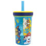 Gobelet Anti-Retournement Paw Patrol avec Paille en Silicone - 370 ml