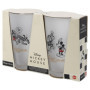 Ensemble de 2 Verres Mickey Mouse Vintage en Verre Borosilicate - 490 ml