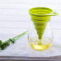 Entonnoir Universel Pliable en Silicone - Idéal pour Transfert de Liquides