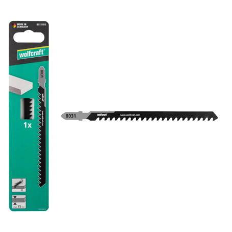 Lame de Scie Sauteuse Wolfcraft HM pour Béton Cellulaire - 75 mm