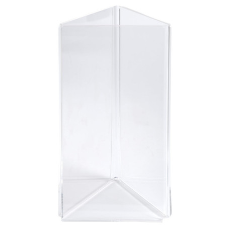 Porte-Visuels Triptyque Exacompta - 3 Faces en PMMA Cristal - Format DL 10x21cm