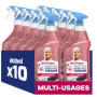 Mr. Propre Spray Multi-Usages Fleurs de Cerisier 800ml x10 - Élimine 99.9% des Bactéries