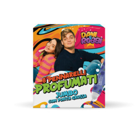Set de Marqueurs Parfumés Jumbo Dani e Robbi - 8 Couleurs Fruitées pour Enfants