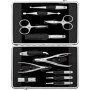 ZWILLING Kit de Manucure Complet en Cuir Noir - 12 Pièces pour Soin des Ongles et Pédicure