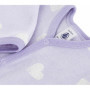 Pyjama Bébé en Velours Imprimé Cœurs - Petit Bateau