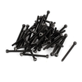 Lot de 50 Vis Hexagonales M2.5 x 30 en Acier Alliage 12.9