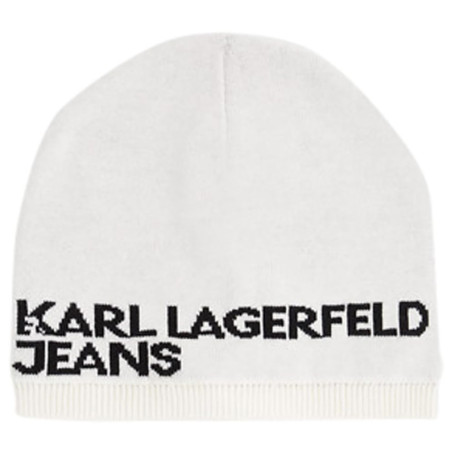 Bonnet Karl Lagerfeld Jeans Femme - Logo Simple en Coton