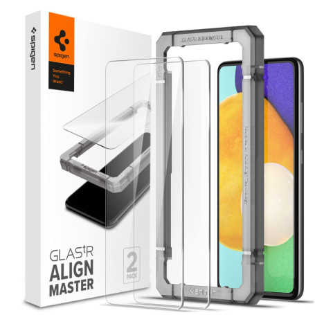 Spigen AlignMaster Verre Trempé pour Samsung Galaxy A52 - Protection Écran 9H