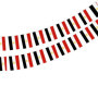 Guirlande de 40 Drapeaux Égyptiens - Décoration Festive 11,4 m