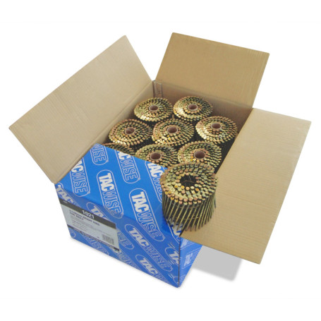 Clous en Rouleau Tacwise 3,1/90 mm à Tête Plate - Lot de 4000