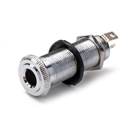 Prise Jack Chromée pour Guitare Électrique - Alnicov 6,35 mm