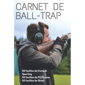 Carnet de Ball-Trap avec 150 Feuilles de Score pour Tireurs