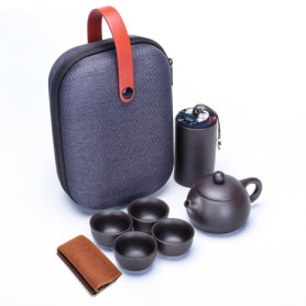 Ensemble à Thé Portable en Céramique Webao - 7 Pièces avec Théière et Tasses