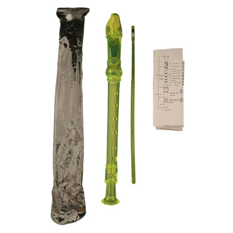 Flûte Soprano GMM en Trois Pièces pour Débutants avec Étui et Brosse