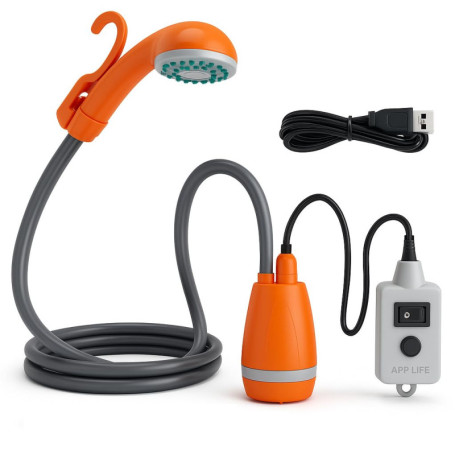 Douche Portable Rechargeable APP LIFE pour Camping et Extérieur