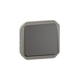 Bouton Poussoir Anthracite Composable Legrand Plexo