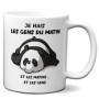 Mug Humoristique Je Hais les Gens du Matin - Cadeau Original