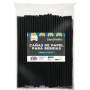 Lot de 1000 pailles en papier noir pour fêtes et anniversaires