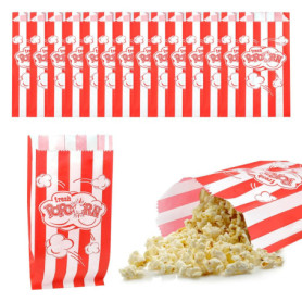YBCCBY 200 Sacs en Papier pour Pop-Corn - Idéal pour Fêtes et Cinéma