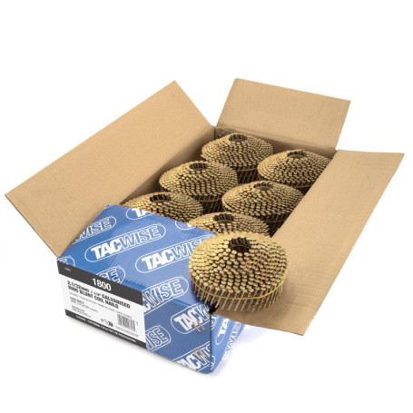 Lot de 5400 Clous Galvanisés à Tête Conique Tacwise 2,1/32 mm