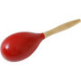 Maraca Rouge en Bois - Instrument de Musique pour Fêtes et Déguisements