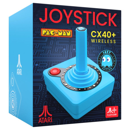 Joystick sans fil Pac-Man CX-40+ - Édition Rétro Bleue