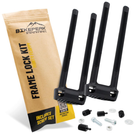 BikePeak Monty Floppy - Fixation Antivol Universelle pour Cadre de Vélo