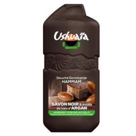 Ushuaïa Douche Gommante Hammam Savon Noir et Argan 280ML